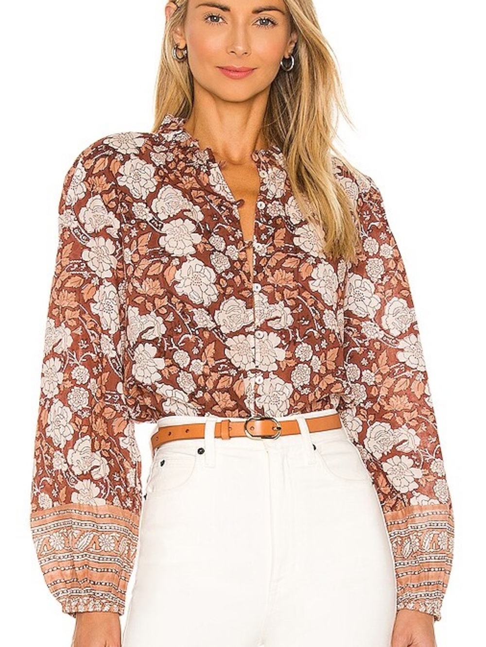 Cleobella Nasir Blouse in Rhada Block